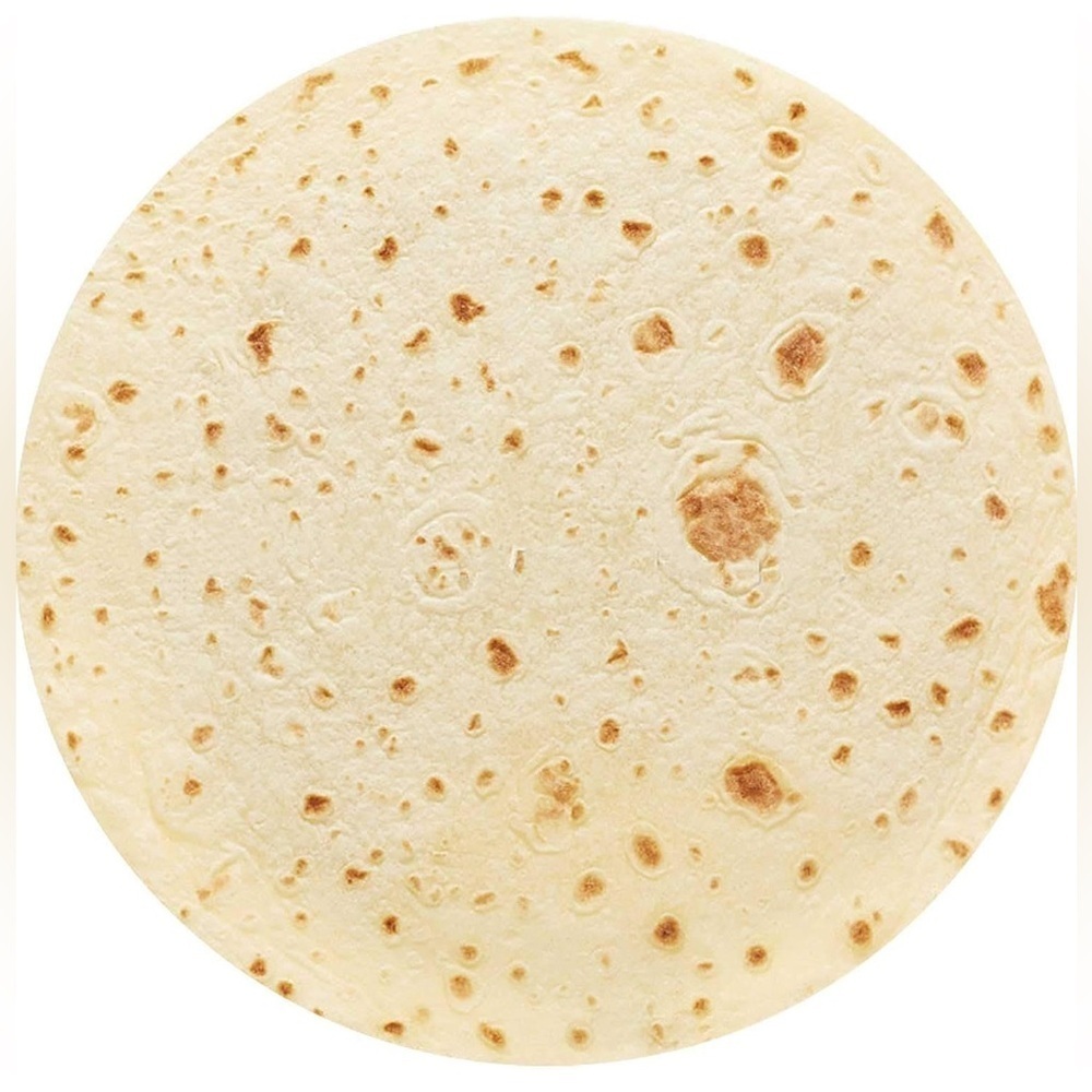 Giant Tortilla Burrito Throw Blanket, Double Sided, Ivory, Brown, 63 inches - Picture 16 of 17